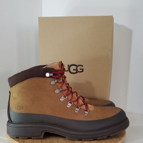UGG Biltmore Hiker Men's Boot Oak Size 12 Waterproof Leather NIB - Picture 1 of 12